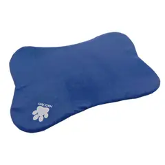HALLY PET - Tapete con forma de hueso azul claro