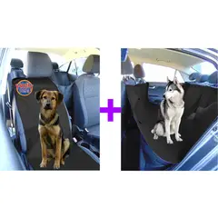 HALLY PET - Forro segunda fila mas silla copiloto negro