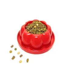 HALLY PET - Comedero Anti Hormigas  D. 26Cm A. 6,5Cm Rojo