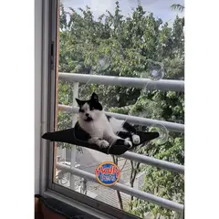 HALLY PET - Cama hamaca para gatos negro