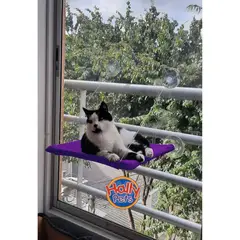 HALLY PET - Cama hamaca para gatos morado