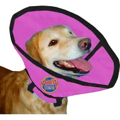 HALLY PET - Collar isabelino talla L rosado.