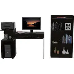 RTA DESIGN - Combo escritorio atlanter + biblioteca 120