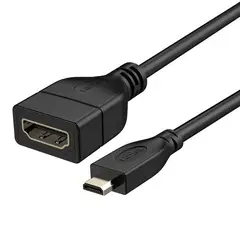 SISDATA - Adaptador Convertidor Micro Hdmi A Hdmi Hembra Cable Certify