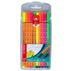 STABILO - Micropunta Point 88 + Plumon 68 Estuche X 10