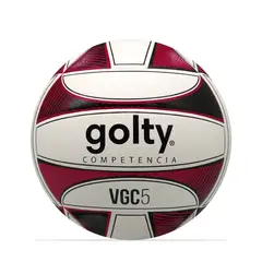 GOLTY - Balón Voleibol Competencia Vgc5 No.5-Negro/Rojo