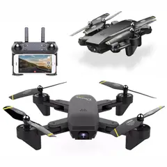 GENERICO - Drone Plegable Wifi Doble Camara Doble Bateria DM107S