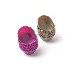 PRESS - Capacillos Silicona para Mini Muffin Set 24 Und 77232 Morado