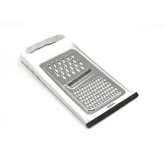 PRESS - Rallador de Cocina Plano Rallo en Acero Inox 76502 - Blanco