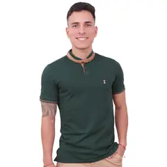APOSTOL QC - POLO CUELLO NERU VERDE MILITAR HOMBRE APOSTOL QC_.