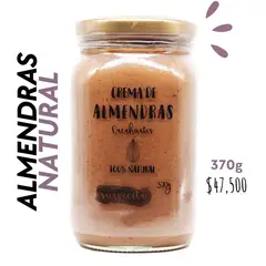 CACAHUATES - Crema de Almendras Natural 370g -