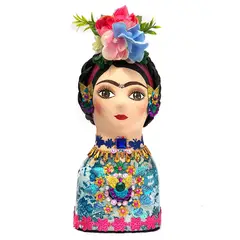 EGG PRODUCTOS DE PAZ - Figura Decorativa Frida Azul