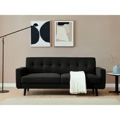 KAIU HOME - Sofá lyte anti rasguños negro