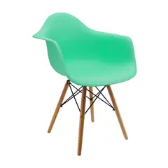BOXBIT - Silla DKR Tipo Eames con Brazos Verde Menta