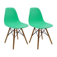BOXBIT - Kit x2 Sillas DKR Tipo Eames Verde Menta