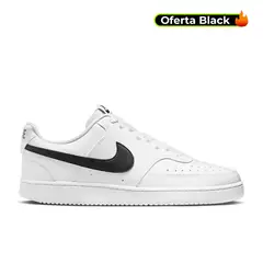 NIKE - Tenis Court Vision-Blanco/Negro