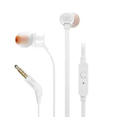 JBL - Audí­fonos manos libres T110 In-ear cable 3.5mm - Blanco