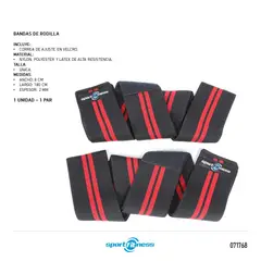 SPORTFITNESS - BANDA DE RODILLA SPORT FITNESS