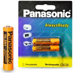 PANASONIC - Pilas Baterias Recargable Aaa 12v 830mah Pack X2