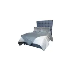 PLUMA HOME - Edredón ovejero microfibra gris medida doble