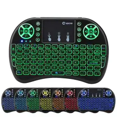 GENERICO - Mini Teclado Inalámbrico Airmouse Android Smart Tv Iluminado