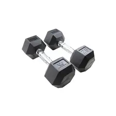 SUPREMACY EQUIPMENTS - Mancuernas punta de caucho dos unidades de 5 lb