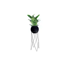 RENOVEMOS - Soporte diamante alto 68cm oro matera negra