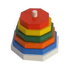 CELMAX - Juego apilable de octágonos en madera