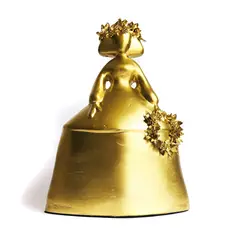 EGG PRODUCTOS DE PAZ - Figura Decorativa Menina Dorada