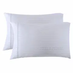 GENERICO - Fundas Para Almohada 50x90 Cm King X 2 Unidades Bella Home Blanco