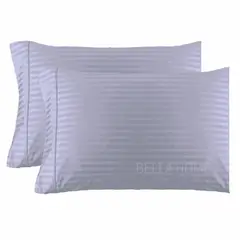 GENERICO - Fundas Para Almohada 50x70 Cm Estándar X 2 Unid. Bella Home Gris Plata