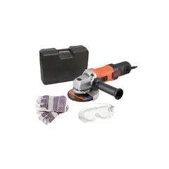 BLACK+DECKER - Pulidora 115mm 820w guantes y Gafas Black and Decker G720XK-B3
