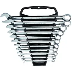 SATA - Juego de llaves combinadas 1/4"-7/8" espejo 11 piezas 09021