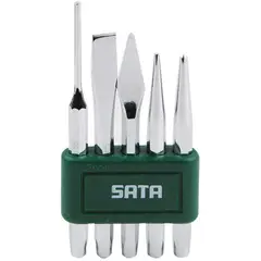 SATA - Juego de cinceles, botadores y punzon 5pz 09161