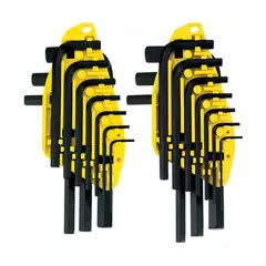 STANLEY - Juego de llaves hexagonales 20 pz mm y pulg 69-255