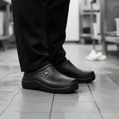 EVACOL - Zapatos Antideslizantes Negro Marca Ref 080