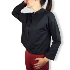 TYKHE - Saco Deportivo Mujer Salvia Negro