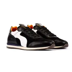 OVERSTATE - Tenis Casual Deportivo 8215-3301OV Negro Blanco