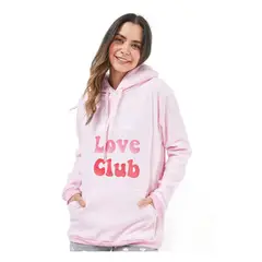 IN ROSE - Hoodie oversize self mujer