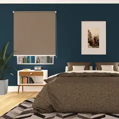 NOVELTY HOME - Cortina Enrollable Blackout Moka 100x180 cm