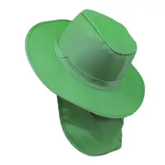 VELBROS - Sombrero Pescador Pesquero Safari Cuello Solapa Deporte - Verde claro