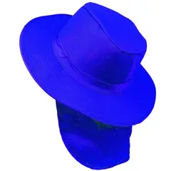 VELBROS - Sombrero Pescador Pesquero Safari Cuello Solapa Deporte - Azul