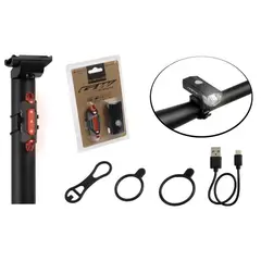 GW - Luces para bicicleta Delantera y trasera 120 lumens