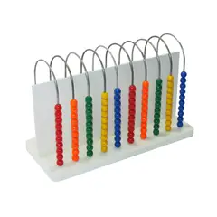 CELMAX - Ábaco curvo x100 cuentas en madera para niños