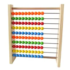 CELMAX - Ábaco cerrado x100 cuentas en madera para niños