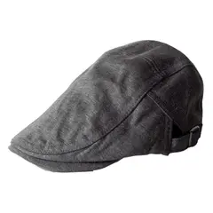 VELBROS - Boina Inglesa Correa Gorra Gorro Sol Beret Sombrero - Gris oscuro