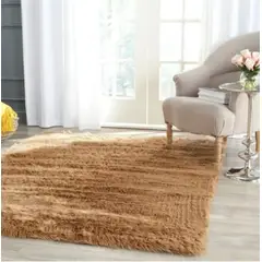FEEL GREEN - Tapete Alfombra Peluda Camel Tapete Peluche Grande 230×150 Cm
