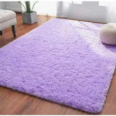 FEEL GREEN - Tapete Alfombra Peluda Lila Tapete Peluche Grande 230×150 Cm