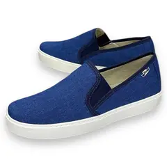 XIAN SHOES - Oxford mocasin azul tapiceria Hombre