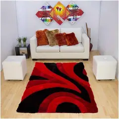 MITAPETE COM - Tapete moderno 120 x 170 cm rojo